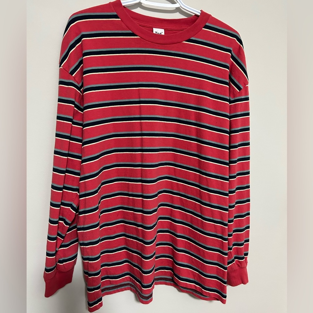 Aritzia TNA Striped Long Sleeve Shirt